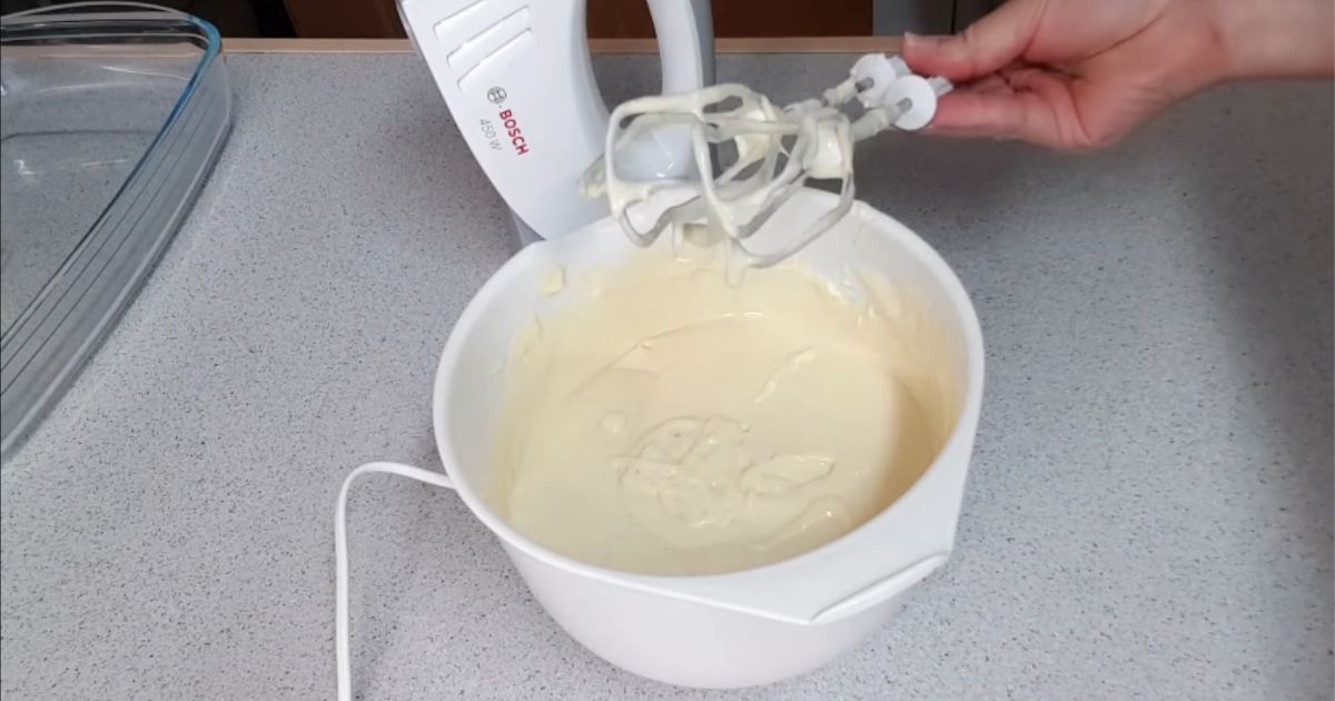 bolo gelado pessego bater