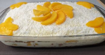 Bolo Gelado de Pêssego