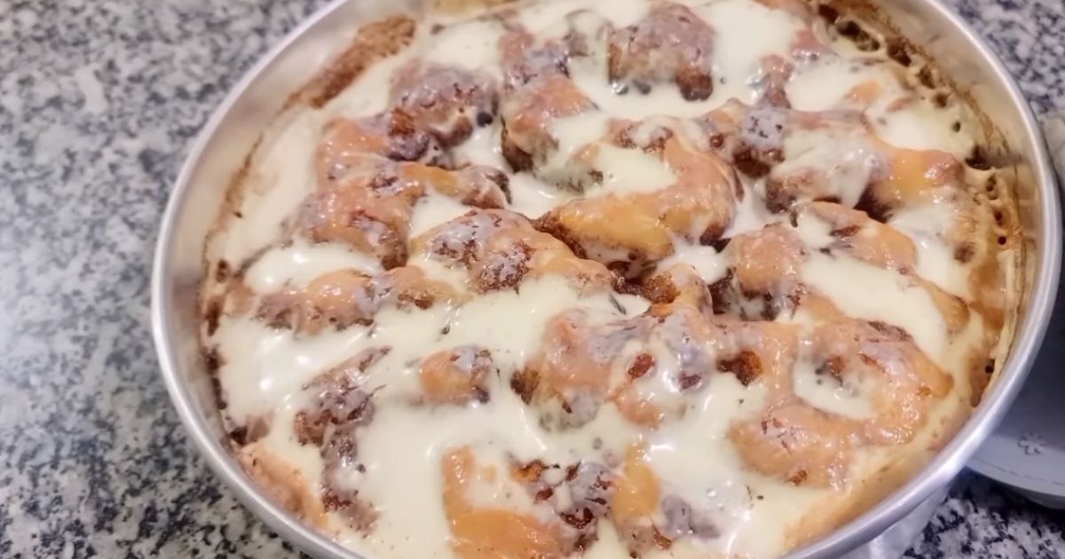 Bolo Sonho de Canela creme de leite assado