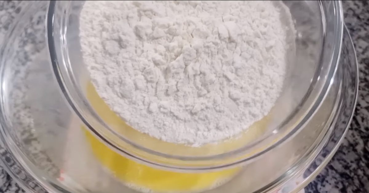 Bolo Sonho de Canela massa farinha