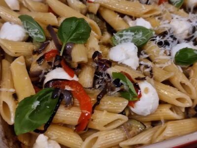 Macarrão com legumes