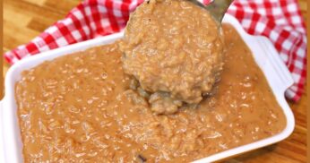 Arroz doce caramelizado
