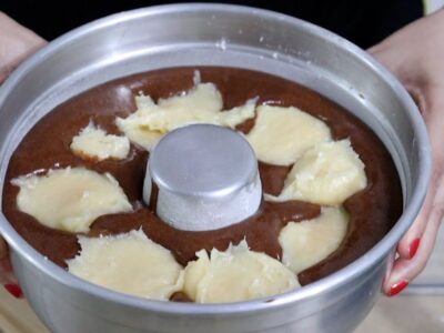 bolo sai recheado forno