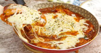 Frango à Parmegiana na Frigideira