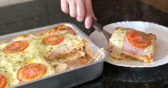 Lanchão de Forno com Queijo e Presunto