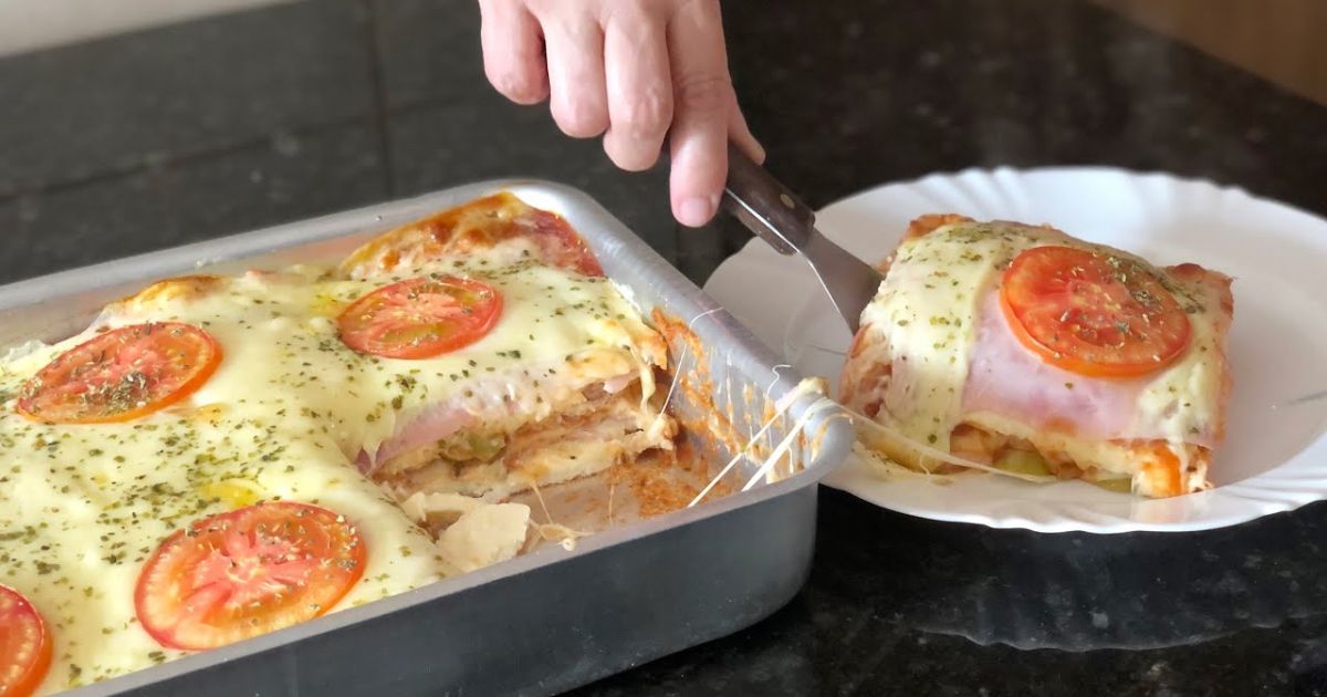  Lanchão de Forno com Queijo e Presunto