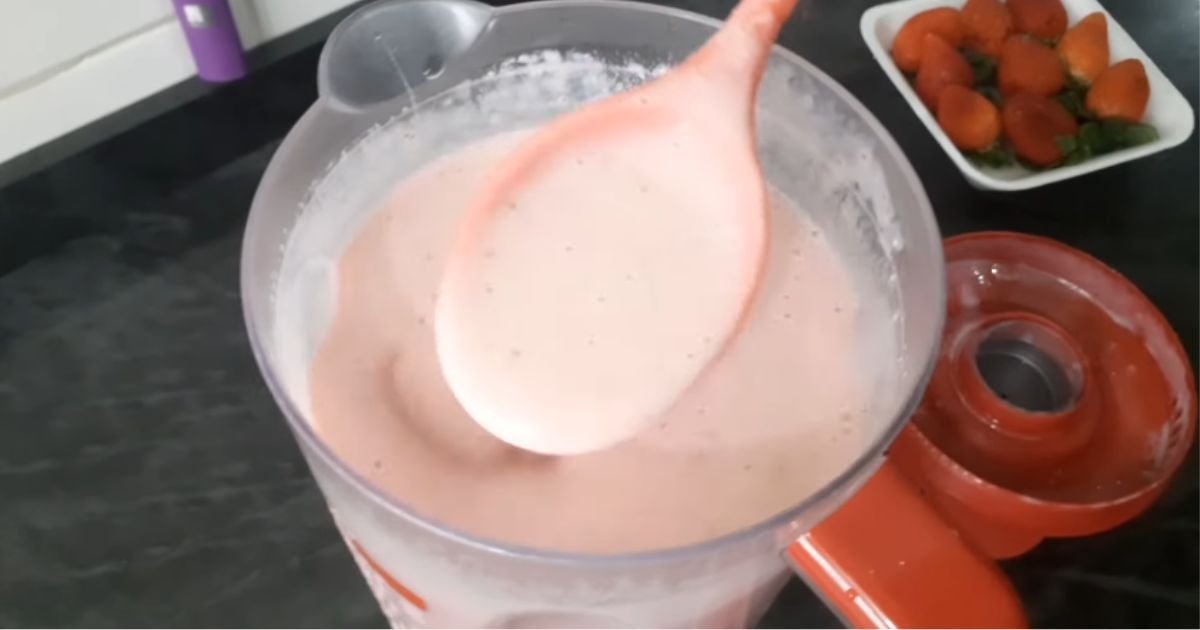 licor morango batida