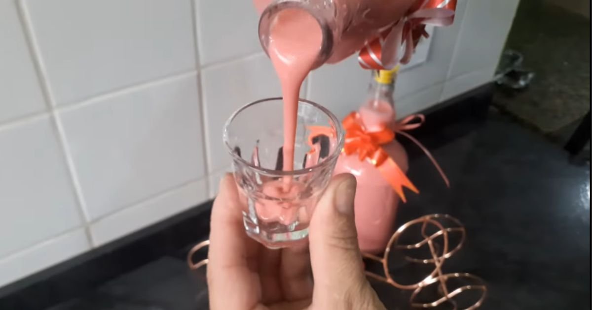 licor morango liquidificador cremoso