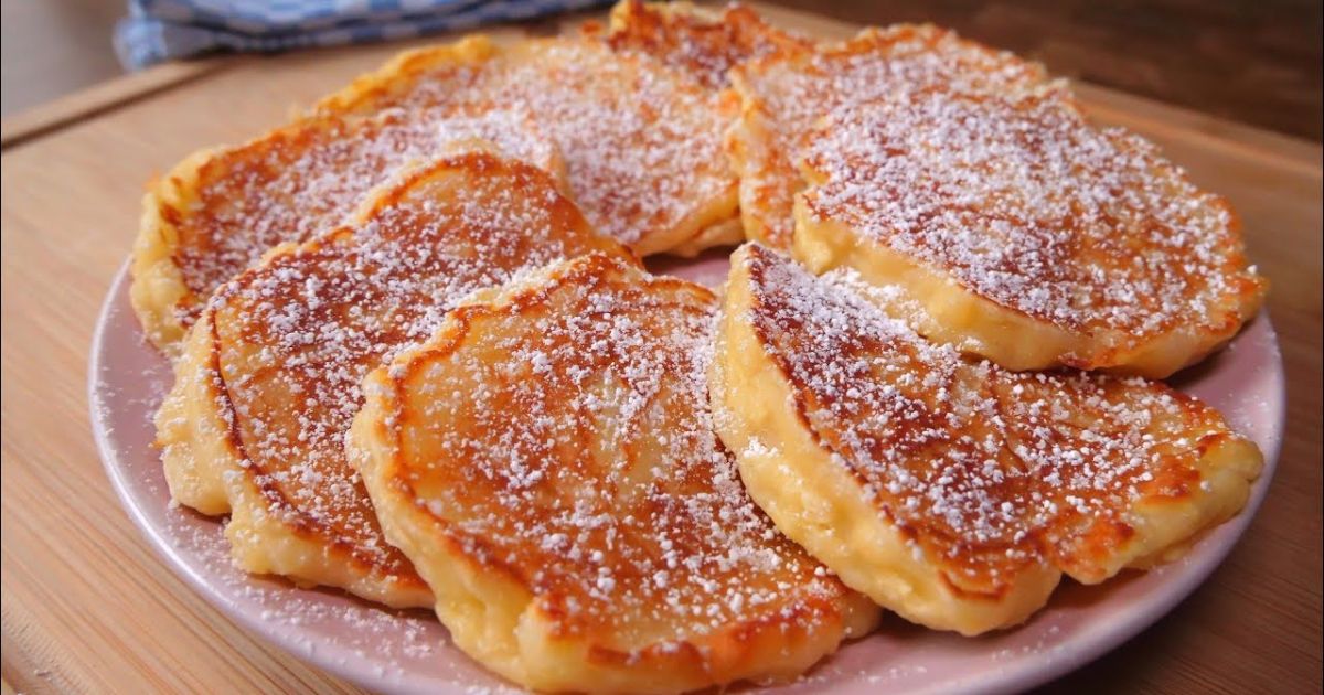  Panquecas de maçã suculentas em 5 minutos! A receita de café da manhã mais rápida e deliciosa