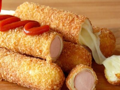 salsicha empanada pao forma