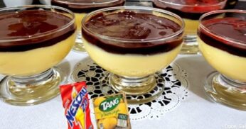 Sobremesa de rico com ingredientes baratos