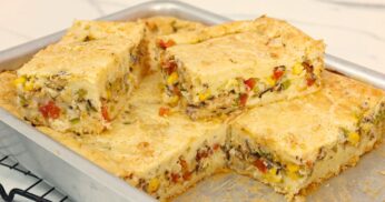 Torta de Sardinha Cremosa e Molhadinha