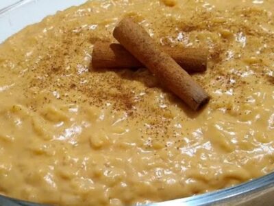 ARROZ DOCE CREMOSO COM DOCE DE LEITE PERFEITO