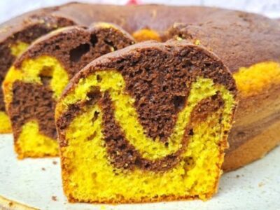 Bolo Mesclado de Cenoura e Chocolate