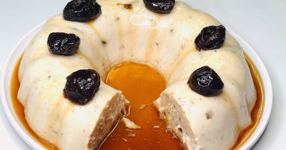  MANJAR DE COCO COM AMEIXAS – FÁCIL, SEM FORNO E SEM GELATINA!