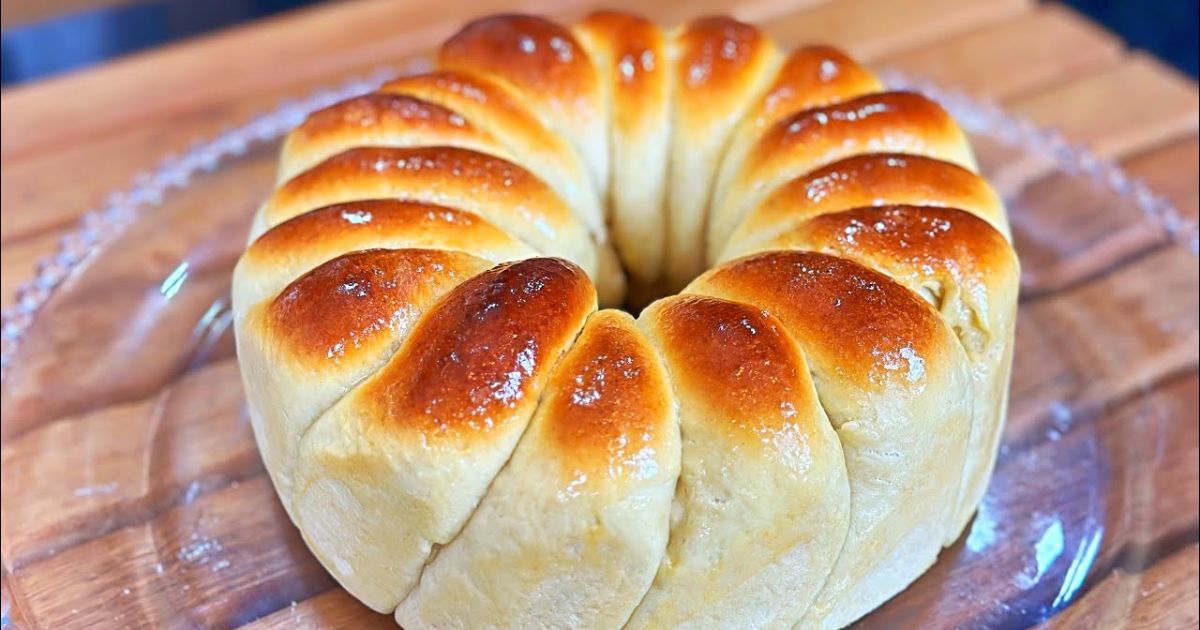  PÃO CASEIRO DOCE FÁCIL DE FAZER: NEM PRECISA SOVAR – RECEITA RÁPIDA E DELICIOSA!