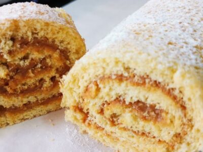 Rocambole doce de leite