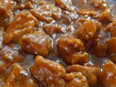 almoco economico carne porco