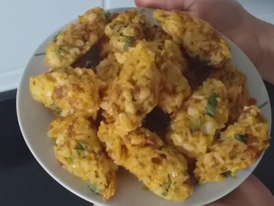 bolinho de arroz assado