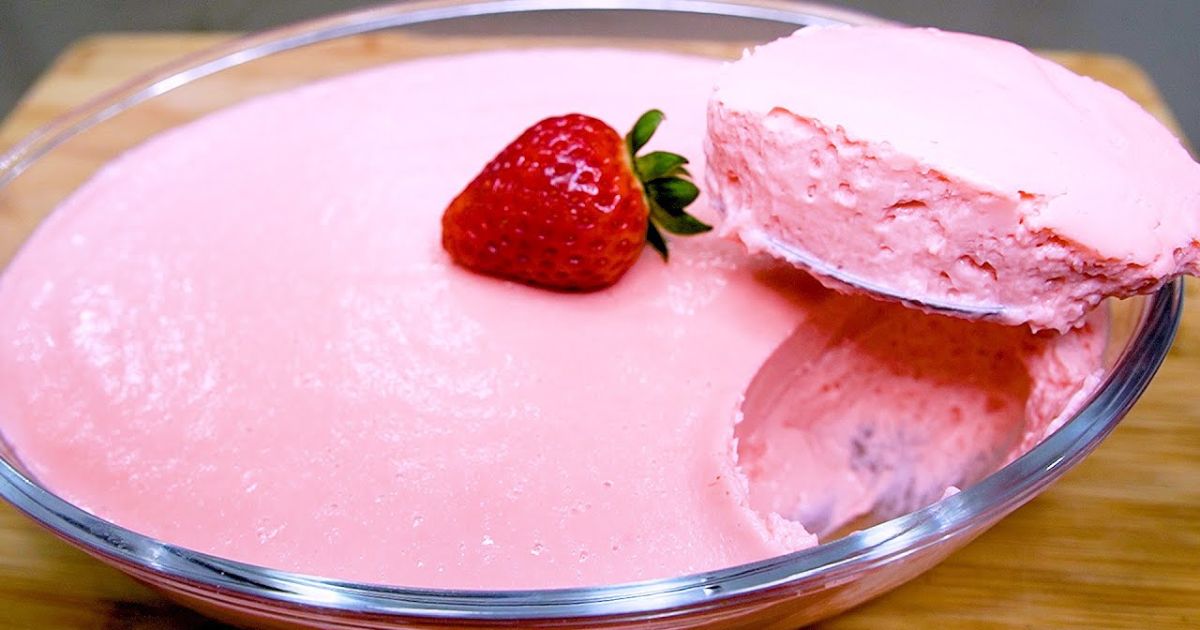  MOUSSE DE MORANGO MAIS FÁCIL DO MUNDO, CREMOSA, DELICIOSA e SUPER RÁPIDA