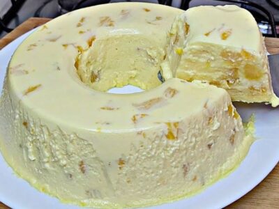 pudim abacaxi creme de leite