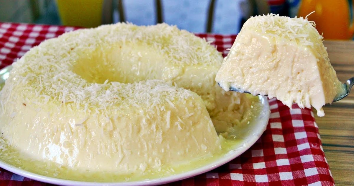  Pudim de coco para quem não gosta de gastar tempo na cozinha