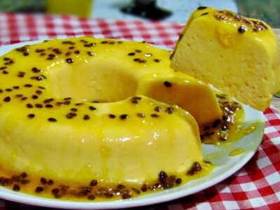 pudim maracuja sem forno