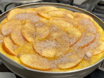 torta maca frigideira