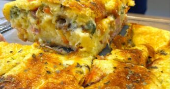 Torta salgada de tapioca fica perfeita e você pode usar qualquer recheio salgado