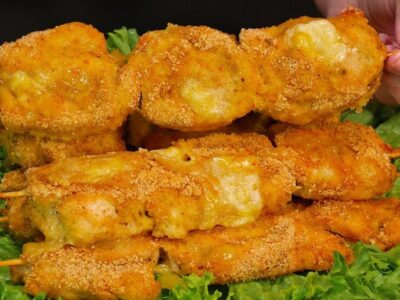 espetinho peito frango