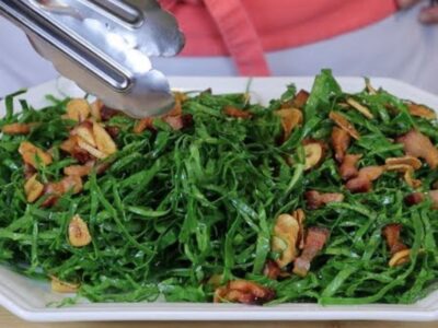 salada couve alho frito