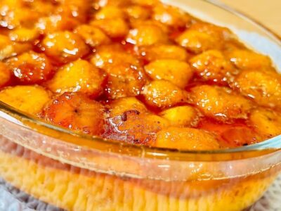 sobremesa com banana antiga