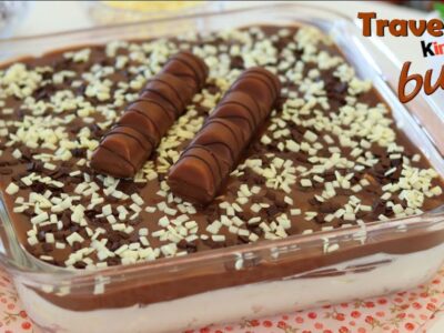 Essa Sobremesa é um Sucesso Travessa de Kinder Bueno Fácil e Cremosa!