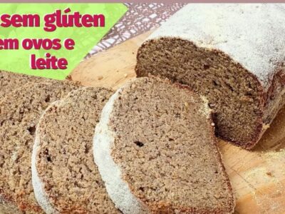 Receita fácil de pão SEM glúten, SEM trigo! Rápido para o café da manhã