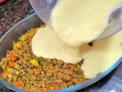 carne moida creme de leite milho