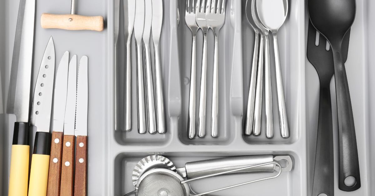 gaveta cozinha organizada