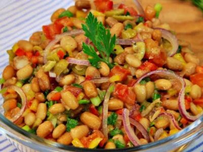 salada feijao carioca receita