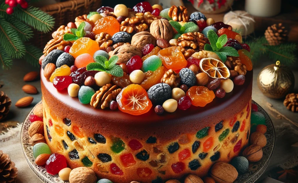Bolo de Natal Frutas Nozes
