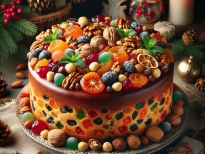 Bolo de Natal Frutas Nozes