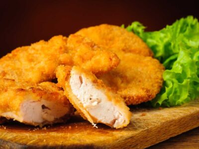 como fazer frango empanado simples