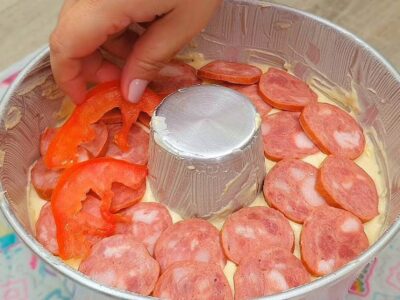 torta salgada linguica receita