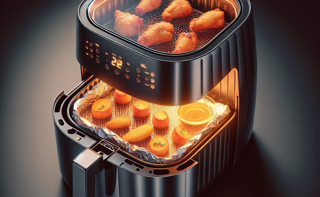 usar papel alumínio na airfryer