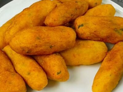 Croquete de Batata com Queijo Mussarela Lanche Saboroso e Fácil de Fazer