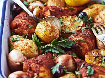 Frango com batata forno