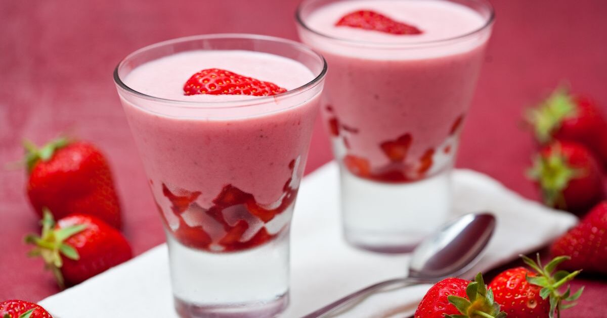 Mousse de morango