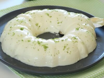 Pudim de Limão Cremoso Receita Fácil sem Forno e sem Ovos