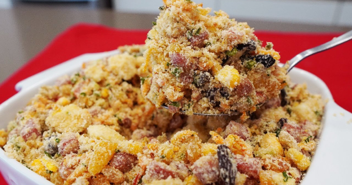 Farofa de Natal Excepcional: Uma Receita Úmida, Rápida e Irresistível