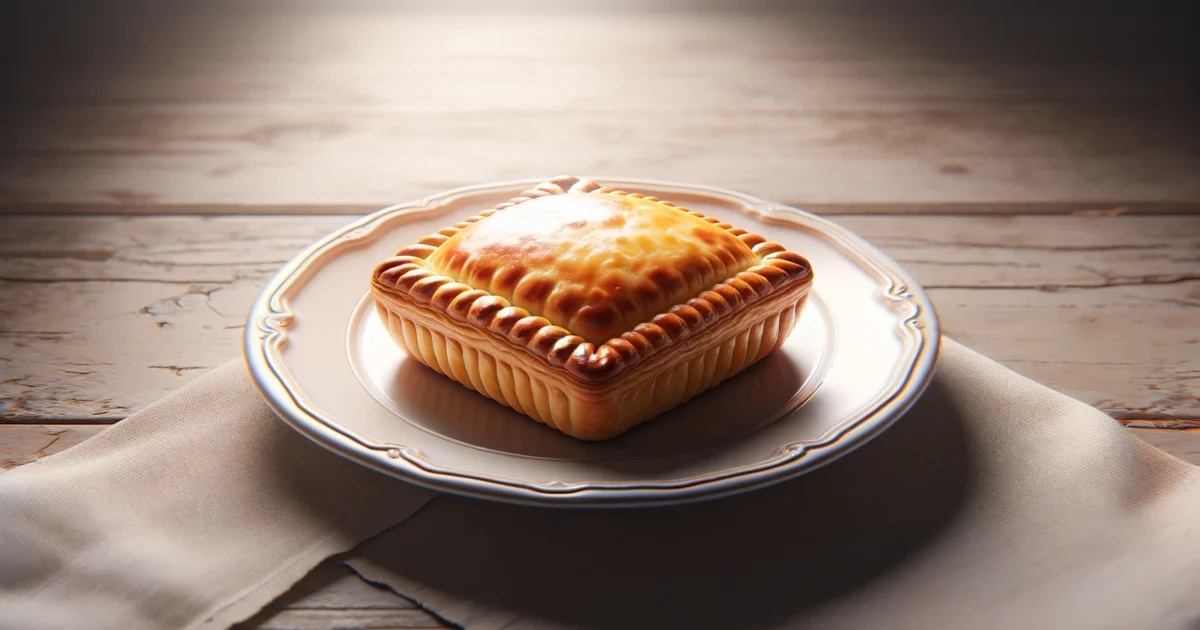 pastel assado creme leite