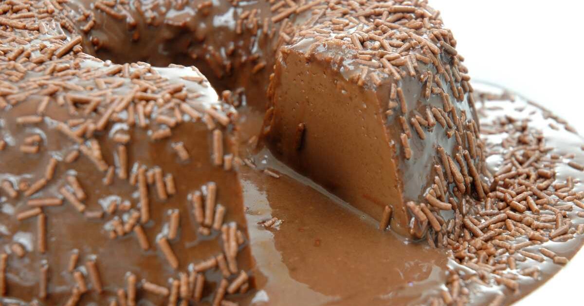 pudim chocolate liquidificador