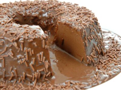 pudim chocolate liquidificador